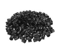 HAKIDZEL 180 Pezzi Anelli Segnataglie Rotondi in Plastica Nero Clip Resistente per Organizzazione Armadio e Negozi Abbigliamento Tag Mini per Scarpe e Grucce Pantaloni