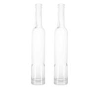 HAKIDZEL 2 flaconi di profumo ricaricabili da 400 ml, flaconi di profumo in vetro trasparente per espositori, porta retrò vuoto per l'erogazione e il riempimento di cosmetici