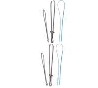 HAKIDZEL 2 Set Infilafilo per Coulisse in Plastica, Set da Cucito | Due Misure di Occhiello, Punta Smussata in Metallo, per Elastici, Nastri e Cordoncini in Atelier