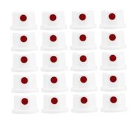 HAKIDZEL 20 Tappi per Vernice Spray Bianchi, Ugelli per Bombolette Spray Punta Larga, Accessori Impermeabili per Verniciatura a Spruzzo, per Fai da Te e Graffiti, Set da 20 Pezzi