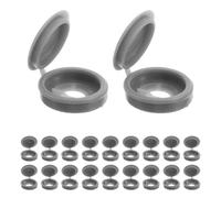 HAKIDZEL 200 Pezzi Tappi Coprivite in Plastica Robusta Color Grigio Scuro, Coperture a Vite Incernierate per Mobili come Armadi e Scrivanie, Accessori Decorativi per Migliorare L’estetica