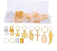 HAKIDZEL 200pezzi Accessori Per Per Treccine Set Di Ferma Per Dreadlocks Per Occasioni Speciali e Uso Quotidiano