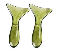 HAKIDZEL 2pezzi Strumento Di Massaggio Gua Sha Per Visaggio e Collo Raschietto Per Rilassamento Muscolare Per Benessere Totale e Affaticamento Muscolare Materiale Resistente e Affidabile
