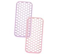 HAKIDZEL 2pezzi Tappetino Antiscivolo Silicone Per Piastra Per e Arricciacapelli Per Uso Domestico e Professionale