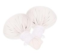 HAKIDZEL 2pz Palline per Massaggio Erboristiche Naturali in Cotone per Spa e Moxibustione, Sacchetti Termici per Impacchi Caldi, per Massaggi e Relax in Varie Occasioni