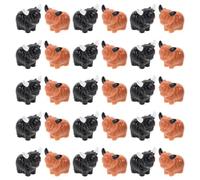 HAKIDZEL 30 Pezzi Miniature di Yak in Resina Realistica per Paesaggi in Miniatura Durabilità Lunga e Creatività Fai da Te, Decorazioni per Giardino Fatato e Mensola