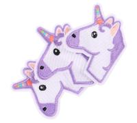 HAKIDZEL 3pezzi Patch Termoadesive Unicorno Ricamate per Abbigliamento e Libri, Decorativo e Coprente per Sporco, per Uso DIY a Casa