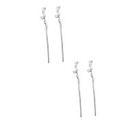 HAKIDZEL 4 Pz Bacchette Geometriche Per in Metallo Accessorio Per Per Ragazze Accessori Decorati Molletta Per Forcina Per Accessori Per Ragazze Lega Di Zinco
