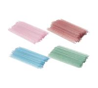 HAKIDZEL 400 Pezzi Aiuti per l'arte delle unghie pulizia bastoncino per cuticole in plastica fake nails tip unghie pedicure attrezzi bastoncini di punteggiatura in plastica veloce attrezzo