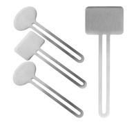 HAKIDZEL 4pezzi Spremitubo in Acciaio Inox per Dentifricio Spremi Tubetti Manuale Antispreco Versatile per Dentifricio Tintura Capelli e Vernici Dimensioni Compatte e Resistenti Facile