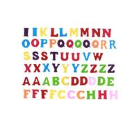 HAKIDZEL 50 Pezzi Lettere Feltro Colorate Non Tessute Lettere ABC Pretagliate Riutilizzabili per Decorare Fiori e Fermagli per Chioma Artigianato Creativo Colore Casuale Stili Multipli