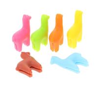 HAKIDZEL 6 Pezzi Segnabicchieri Silicone Alpaca in Vino e Feste | Decorazione Creativa, Forma Interessante, Facile da Usare e Pulire, per Party e Inaugurazioni Casa