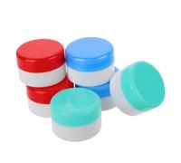 HAKIDZEL 6Pezzi Contenitori per Crema Riutilizzabili Barattoli Cosmetici Colorati con Vite per Skincare e Leggeri e Pratici per Viaggi