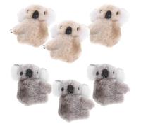 HAKIDZEL 6pezzi Fermagli per Chioma Koala in Peluche, Leggeri e Traspiranti, Accessori per Chioma Bambina Design Cartoon Adorabile per Cosplay e Performance