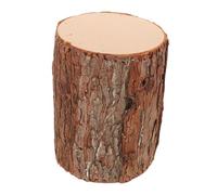 HAKIDZEL Base Tronco in Legno Realistico per Decorazioni Natalizie, Supporto Rustico per Albero di Natale Finto, per Decorazione Domestica e Porta Candela