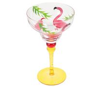 HAKIDZEL Bicchiere da Cocktail Margarita Decorazione Colorata in Vetro Resistente Multiuso e Facile da Pulire, per Bar e Anniversari Romantici