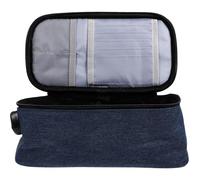 HAKIDZEL Borsa da Toilette da Viaggio per Donna Oxford Blu Scomparti, Chiusura a Zip e Codice, Protezione della Privacy per Viaggi e Casa