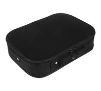 HAKIDZEL Borsa Portautensili da Barbiere Nera, Custodia Organizer per Forbici da Parrucchiere, Valigetta Portatile per Strumenti da Styling Chioma per Uso Professionale e Viaggi