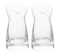 HAKIDZEL Brocche per Latte Facili da Pulire Set 2 Pezzi in Vetro da 80ml Design Raffinato e Multifunzionale per Uso Domestico e Ristoranti