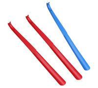 HAKIDZEL Calzascarpe in Plastica 3 Pezzi 58cm Manico, Semplice Sollevatore per Scarpe, Aiuta a Togliere le Scarpe, per Ufficio e Viaggio Colore Casuale