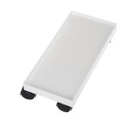 HAKIDZEL Carrello Porta Piante con Ruote - Base Mobile Stretta e Lunga con Coperchio - Contenitore Rettangolare - per vasi, Storage bin e Drawer in Patio e casa