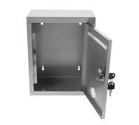 HAKIDZEL Cassetta Postale da Parete in Acciaio Inox Nero | Ingresso e Spazi Comuni, Raccolta Sicura di Messaggi e Schede, Montaggio Semplice