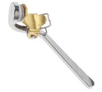 HAKIDZEL Chiave per Piletta Trombone Argento in Rame Nichelato, Facile da Installare, Piccola e Leggera, Accessorio per Trombone e Corno Francese con Tappetino in Sughero