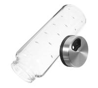 HAKIDZEL Contenitore Facile da Pulire e Salvaspazio in Inox in Vetro da 300ml Coperchio per Spezie per Cucina e Barbecue All'aperto