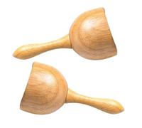 HAKIDZEL Coppette Vacuum per Massaggi in Legno 2 Pezzi Ventose per Trattamento Anticellulite e Massaggi Linfodrenanti, Adatti per Schiena e Corpo