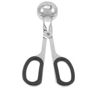 HAKIDZEL Creatore di Polpette Facile da Pulire in Inossidabile Manico in Gomma Antiscivolo Forma Arrotondata Utensile da Cucina per Polpette di Pesce e