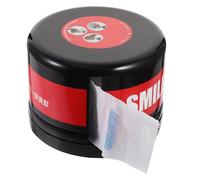 HAKIDZEL Dispenser Porta Rotolo di Carta per Collo Scatola in Plastica Nera e Strisce Bianche, Contenitore per Strisce da Barbiere, Accessorio Multiuso per Parrucchieri Professionisti