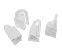 HAKIDZEL Door Blocker per 4 Pezzi in PE Protezione Sicura per Porte e Cassetti con Aspetto Elegante Bianco