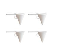 HAKIDZEL Dosatore per Design Portatile 4 in Plastico Bianco per e Impasti, per Negozio di Succhi e Pasticceria