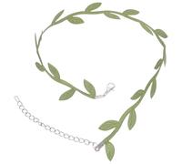 HAKIDZEL e Choker in Poliestere Verde Pendente a Forma di Donna per Quotidiano e Cerimonie di