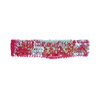 HAKIDZEL Fascia per Chioma Paillettes Scintillanti Elastica in Lega per Donne e Ragazze, Fascia Sportiva Luminosa per Feste e Competizioni