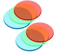 HAKIDZEL Filtri Colorati Trasparenti Proprietà della Luce 6 in Plastico per per Esplorazione Ottica e Proprietà della Luce Esplorazione Ottica e Adatti in Attività Didattiche Scientifiche