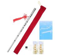 HAKIDZEL Flauto in Acciaio Inossidabile per Principianti Toni Precisi e Design Retro, Set di 1 e Adulti, Strumento Musicale G Tone Leggero e Resistente Colore Casuale