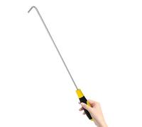 HAKIDZEL Gancio in Acciaio Impugnatura in Gomma per Porte Scorrevoli e Avvolgibili, Resistente e Levigato, per Sollevamento Tapparelle e Coperture Pozzi