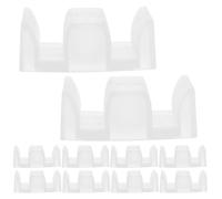 HAKIDZEL Guida per Porta Scorrevole in Plastico 10 Pezzi, Accessorio Doccia Compatto e Moderno per Porte Doccia, Facile da Installare e Protegge Porta e Muro nel Bagno