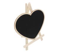 HAKIDZEL Lavagna Nera Supporto in Legno di Bosso, Decorazione da Tavolo Versatile per Casa e Accessorio Fotografico, per Scritte e Disegni Creativi