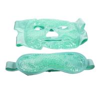 HAKIDZEL Maschera Gel per Occhi Compressa Fredda e Calda, Design a Sfera in Pvc e Tessuto Morbido, Comoda e Facile da Usare per Riposo e Relax degli Occhi Colore Casuale