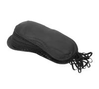 HAKIDZEL Maschere per Occhi da Gioco Nere 12 Pezzi in Morbido Tessuto Design Unico e Cinturino Regolabile per Feste, Viaggi e Party Game 18.5X7.5Cm