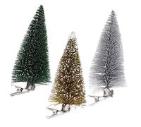 HAKIDZEL Mini Albero Di Natale Artificiale in Miniatura Delicato Albero Di Natale Di Tipo Clip Decorazione Natalizia Per Tavolo