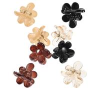 HAKIDZEL Mollette per Chioma a Forma di Fiore 8 Pezzi Clip Piccole in Plastica con Pietre per Ragazze e Donne Accessori Comodi per Creare Acconciature Eleganti