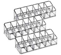HAKIDZEL Organizer Cosmetici da 12 Scomparti da Tavolo Salvaspazio 3 Espositore in Plastica Struttura Multi- e Funzionale per Rossetti