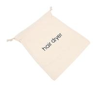 HAKIDZEL Organizer per Asciugacapelli Coulisse Beige in Tela 330X300 MM, Custodia Protettiva per Casa e Viaggi, Sacchetto per Phon e Accessori da Bagno