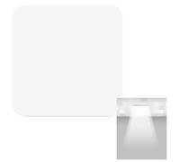 HAKIDZEL Paralume Quadrato in Acrilico Bianco per Plafoniera, Diffusore di Luce Versatile e Facile da Sostituire, per Camera da Letto e Casa Contemporanea