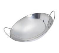 HAKIDZEL Pentola da Cucina in Metallo Resistente con Manico, Anti-trabocco Argento, Superficie Liscia per Ristorante e Hotel, per Cottura e Zuppe
