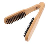 HAKIDZEL Pettine Manuale Lisciante in Setole Di Cinghiale Per Capelli Diritti Antistatico Senza Elettricità Per Districare e Riparare Capelli Danneggiati Facile Da Usare Al Mattino