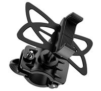 HAKIDZEL Phone Holder for Bikes Bike Navigation Accessories per bici e moto, plastico nero, rock-steady, per smartphone, per bici da esterno